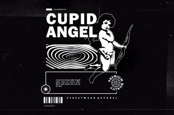 Download Illustration Cupid Angel T Shirt Design - Cupid angel Collection
