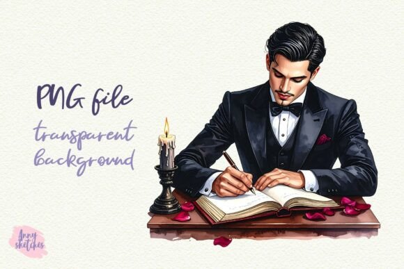 Download Man Writing PNG Dark Romance Clipart - Dark romance clipart Collection