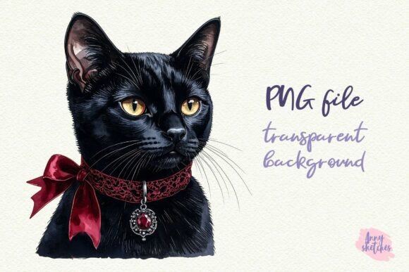 Download Black Cat PNG Dark Romance Clipart - Dark romance clipart Collection