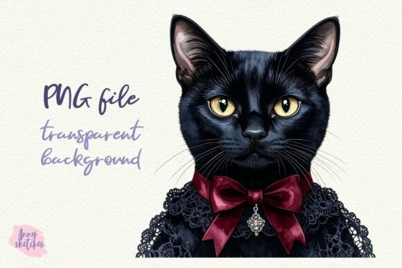 Download Black Cat PNG Dark Romance Clipart - Dark romance clipart Collection