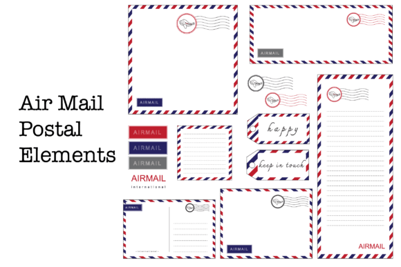 Download Airmail Stationery Set - Premium Resources